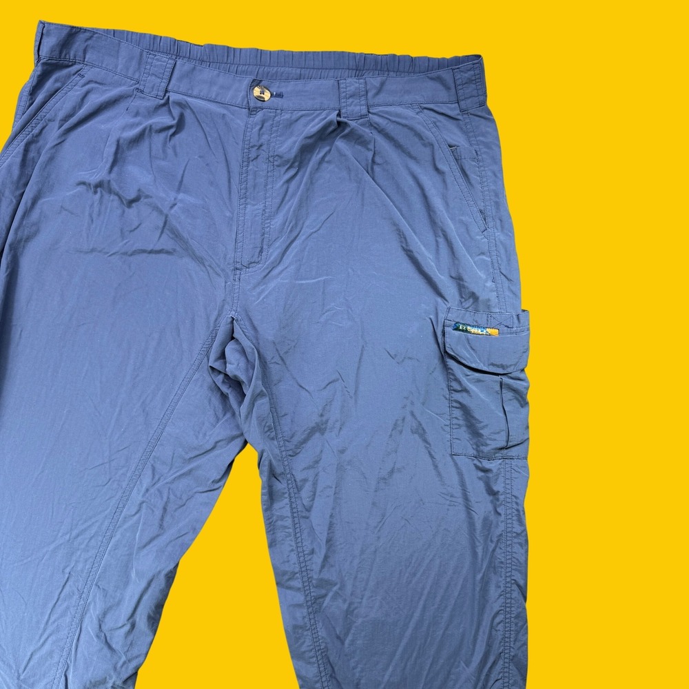 Ex Officio Cargo Pant‎ Men XL Blue Nylon Hiking Lightweight Outdoor Travel Gear